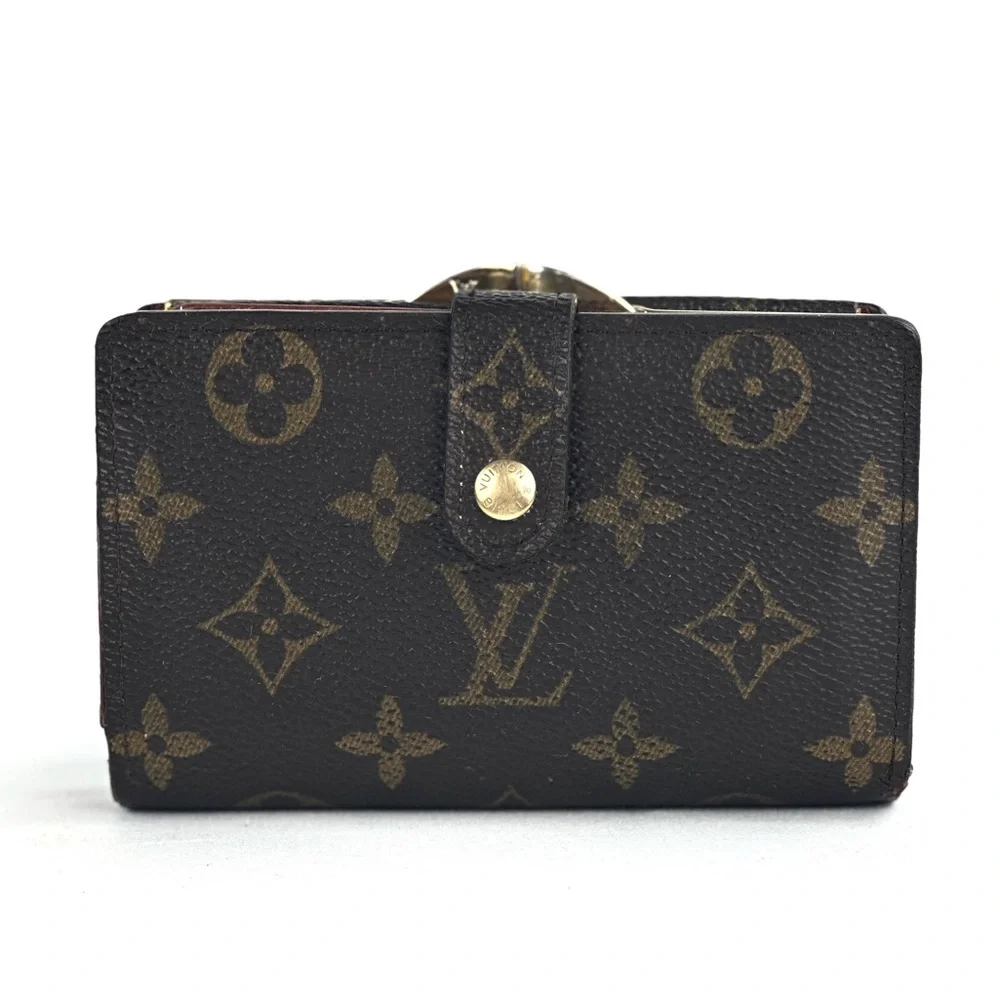 ❌SOLD❌Louis Vuitton Monogram Portefeuille Viennois kiss lock French Purse Wallet - Picture 2 of 12